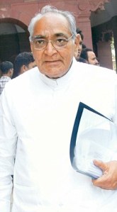Motilal Vohra, AICC treasurer at Parliament House in New Delhi, India (also Chairman of Board of AJL & also 12% owner of Young Indian ) 